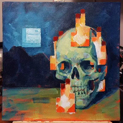 "Skull on Fire"
